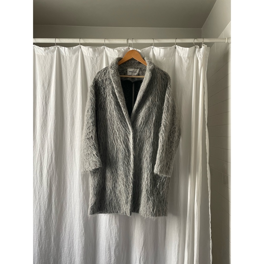 Bimba Y Lola Mohair Coat, Grey - Medium